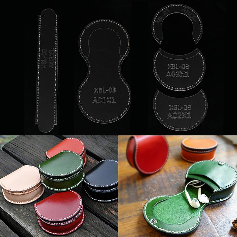 Leatherwork Patterns - DIY Coin Purse Pattern Leather Craft