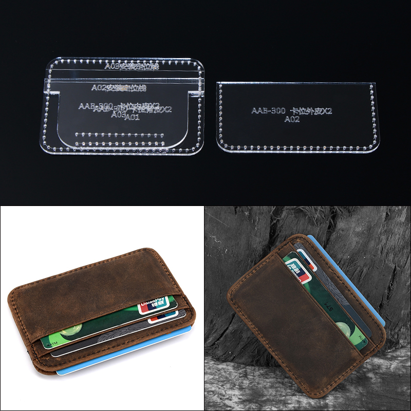 Leatherwork Patterns - 1Set DIY Acrylic Leather Template Home