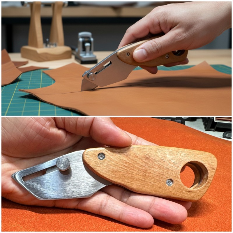 Trapezoid Stainless Steel Leat - Leatherwork Projects ulasan dan harga