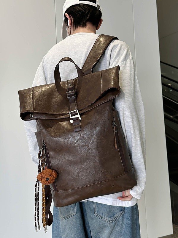 European American Vintage Roll - Leather Work Womens Backpack ulasan dan harga