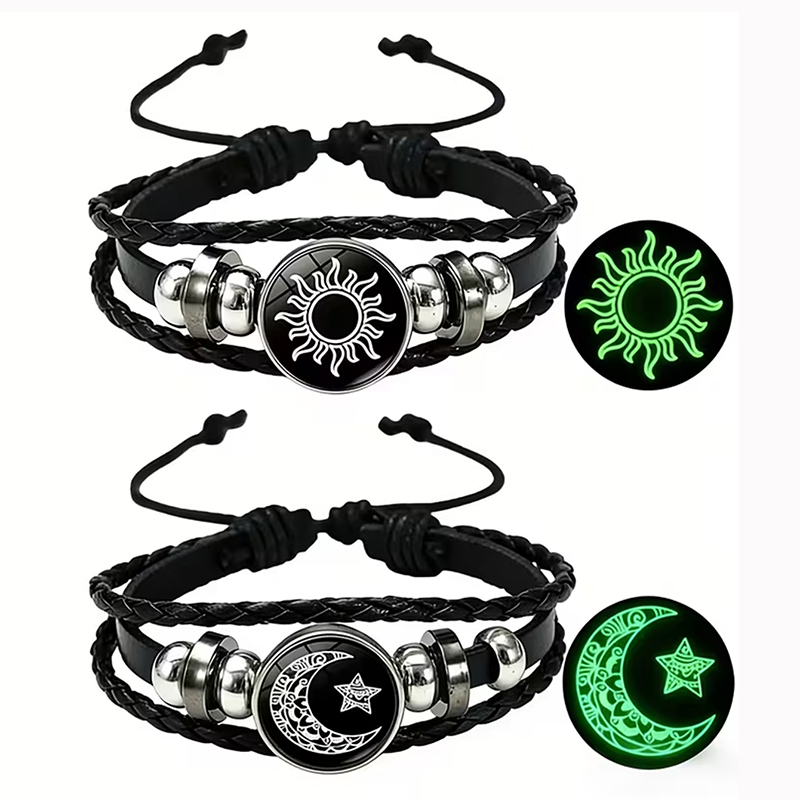 2Pcs Glow in the Dark Sun Moon - Snap Fastener Setter ulasan dan harga