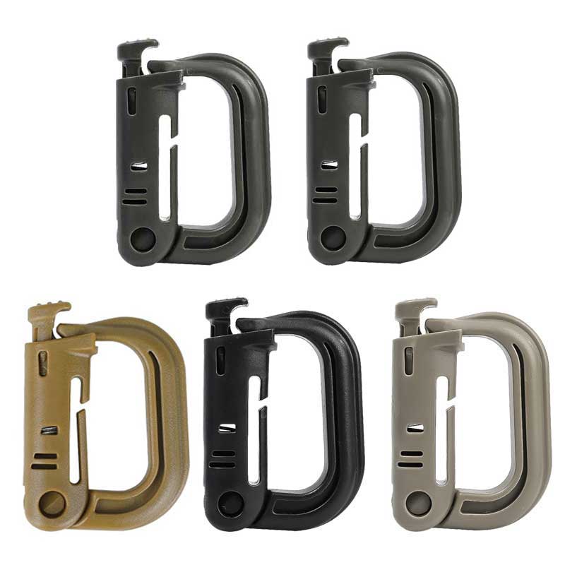 5PCS Grimloc Molle Carabiner D - Snap Fastener Setter ulasan dan harga