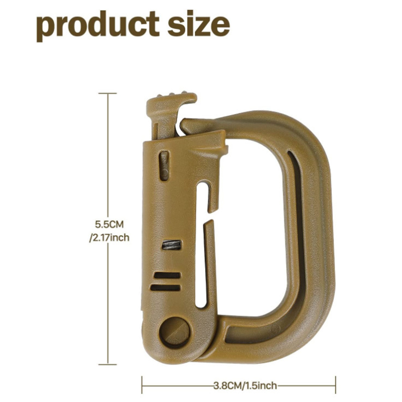 5PCS Grimloc Molle Carabiner D - Snap Fastener Setter ulasan dan harga
