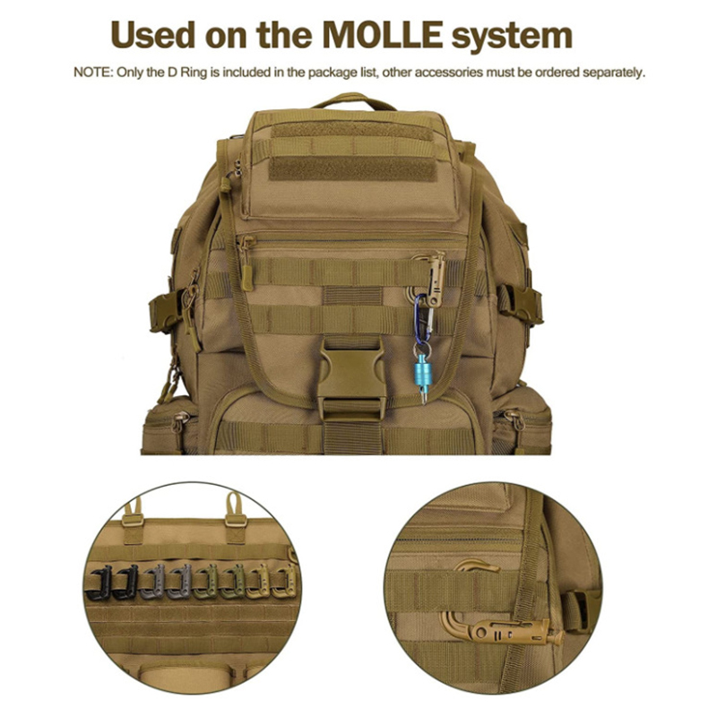 5PCS Grimloc Molle Carabiner D - Snap Fastener Setter ulasan dan harga