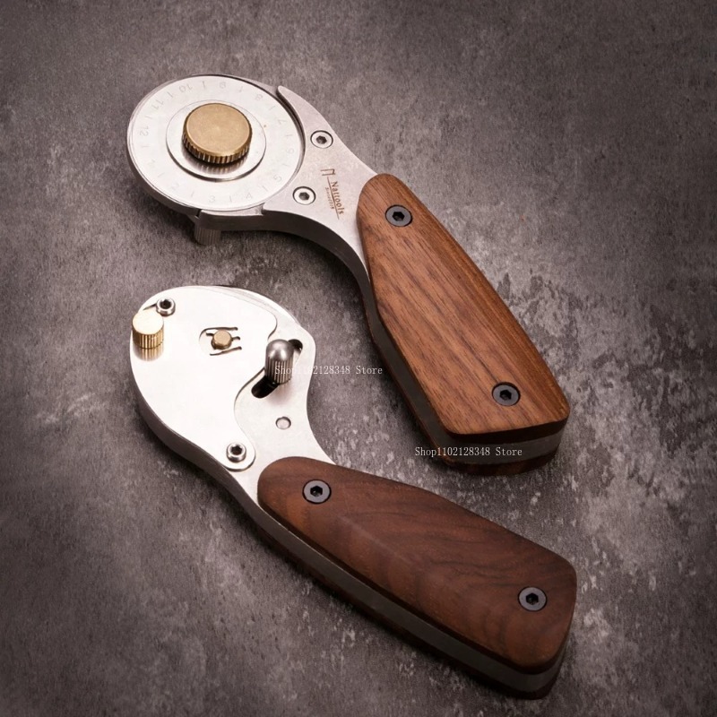 Natural Wooden Handle All-meta - Leatherwork Projects ulasan dan harga