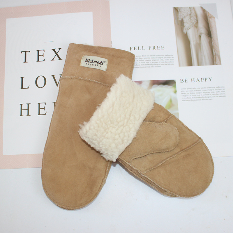 New Leather Women's Fur Gloves - Leather Work Winter Gloves ulasan dan harga