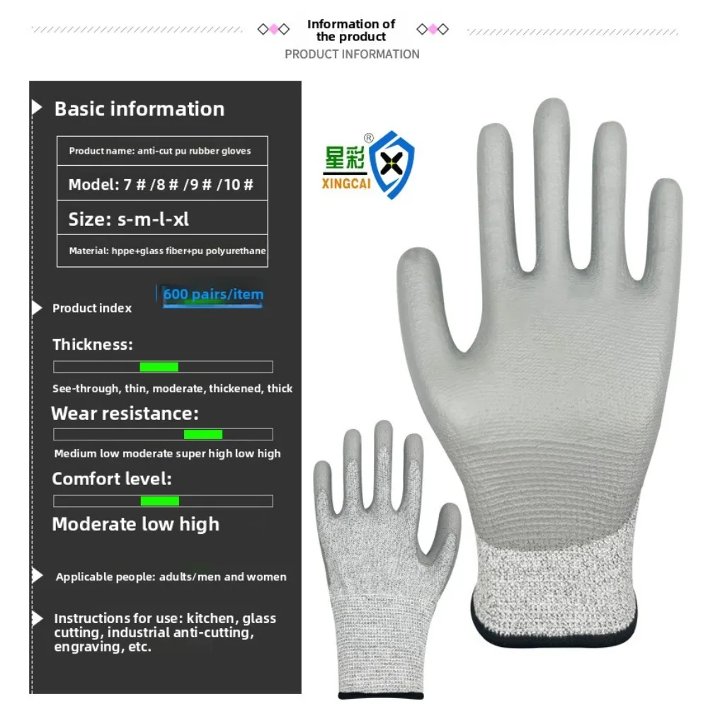 Level 5 Cut Resistant Gloves H - Leveling Leatherworking ulasan dan harga