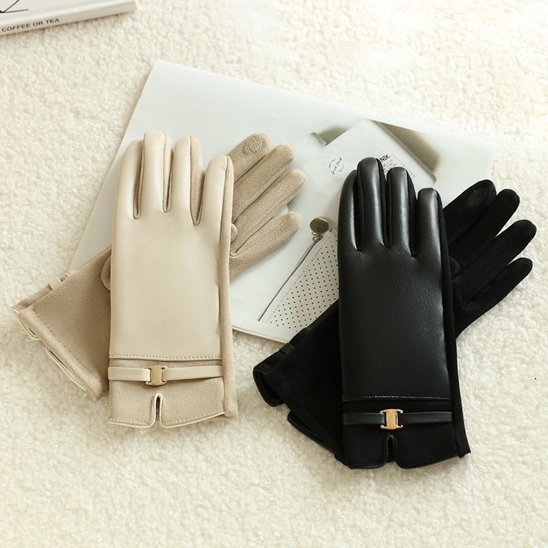 1 Pair of Gloves for Women in  - Leather Work Winter Gloves ulasan dan harga