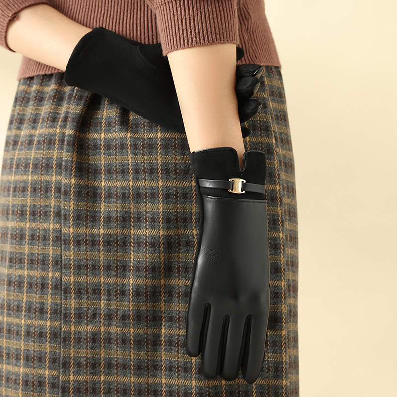 1 Pair of Gloves for Women in  - Leather Work Winter Gloves ulasan dan harga