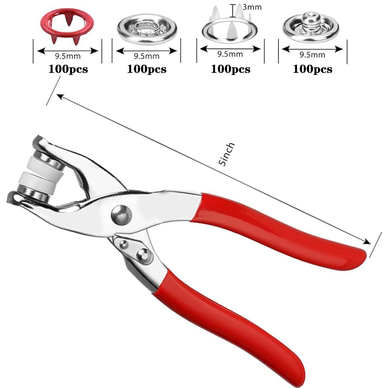 100 Sets Snap Pliers Automatic - Snap Fastener Setter ulasan dan harga