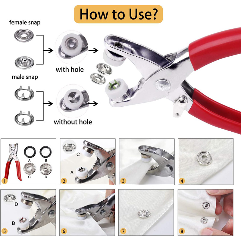 100 Sets Snap Pliers Automatic - Snap Fastener Setter ulasan dan harga