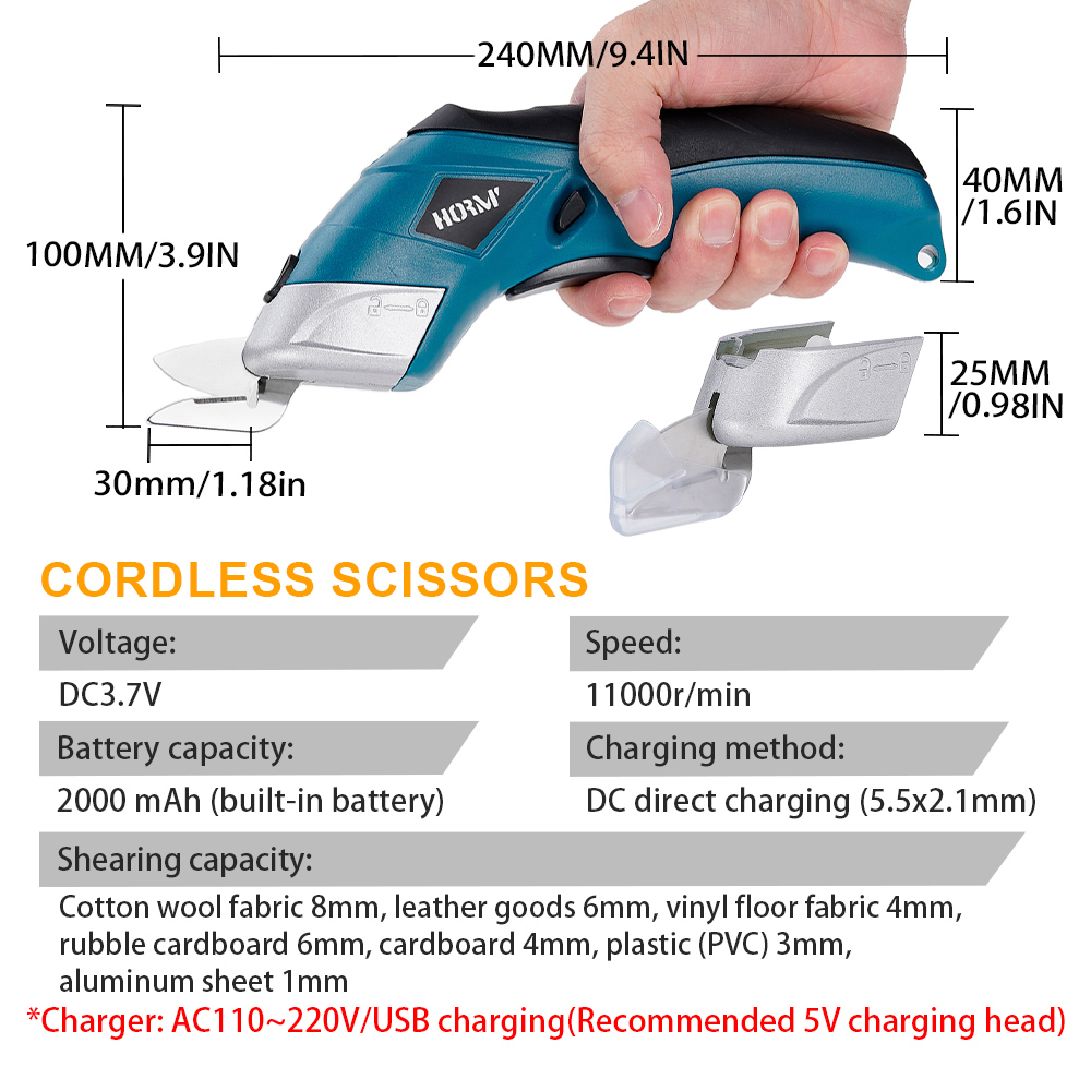 Hormy 3.6V Charging Small Scis - Leatherwork Projects ulasan dan harga
