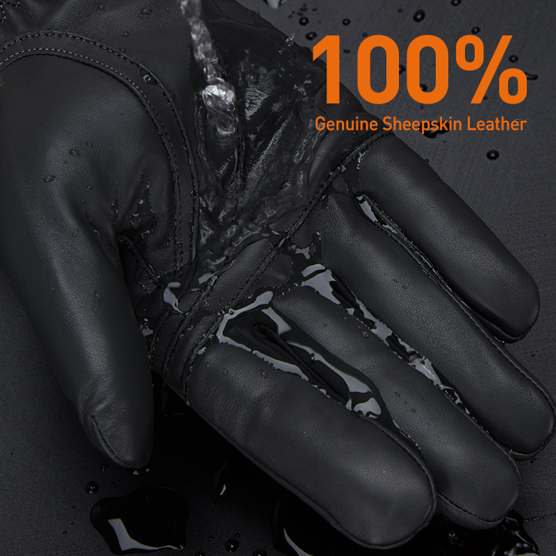 Genuine Sheepskin Leather Men  - Leather Work Winter Gloves ulasan dan harga