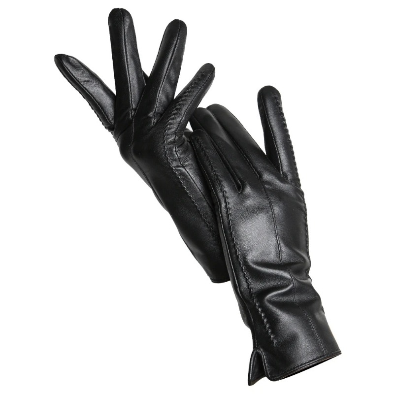 Women's Sheepskin Gloves Winte - Leather Work Winter Gloves ulasan dan harga