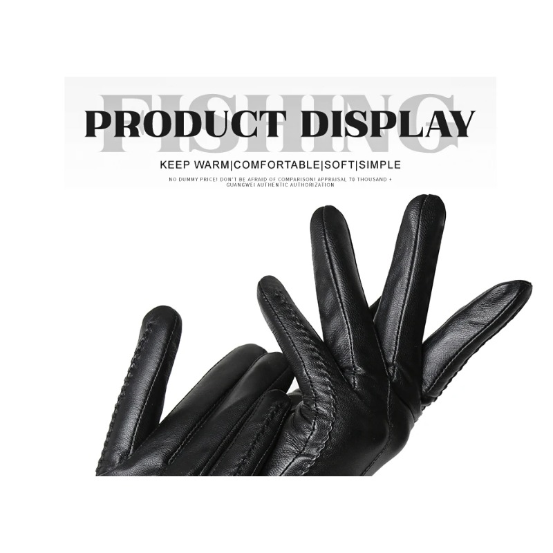 Women's Sheepskin Gloves Winte - Leather Work Winter Gloves ulasan dan harga