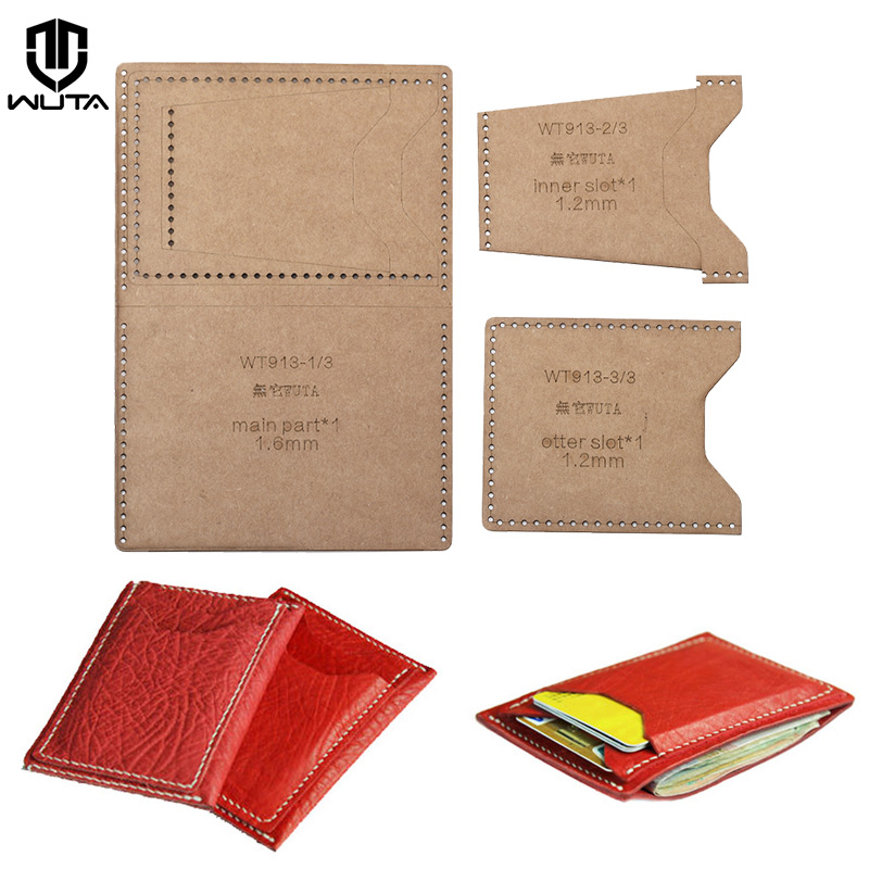 WUTA 913 Mini Card Case Kraft  - Leatherwork Patterns ulasan dan harga