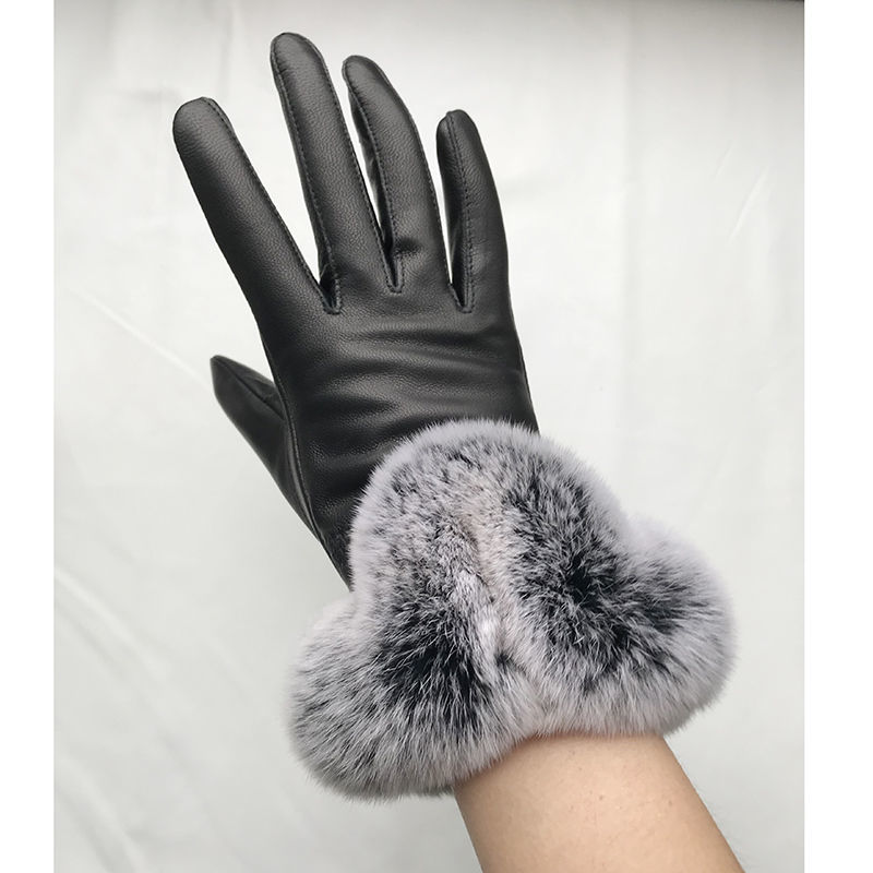 Women Winter Genuine Sheepskin - Leather Work Winter Gloves ulasan dan harga