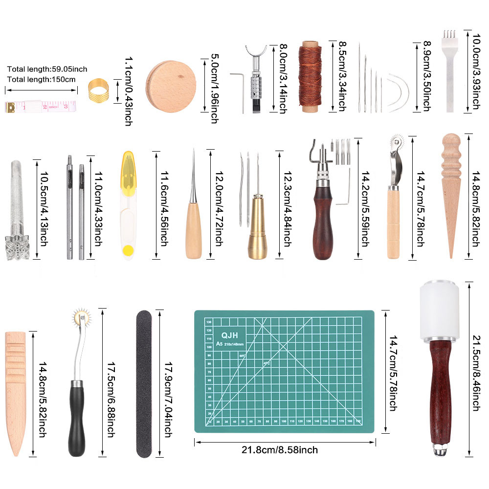 Leather Working Kit Craft Tool - Leatherwork Needles ulasan dan harga