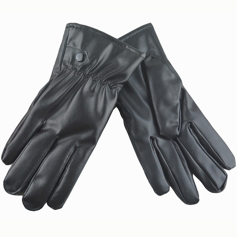 Winter Fashion Black PU Leathe - Leather Work Winter Gloves ulasan dan harga