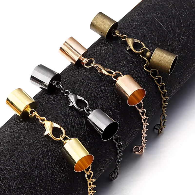 10Sets Leather Cord End Caps W - Leatherwork Diy ulasan dan harga