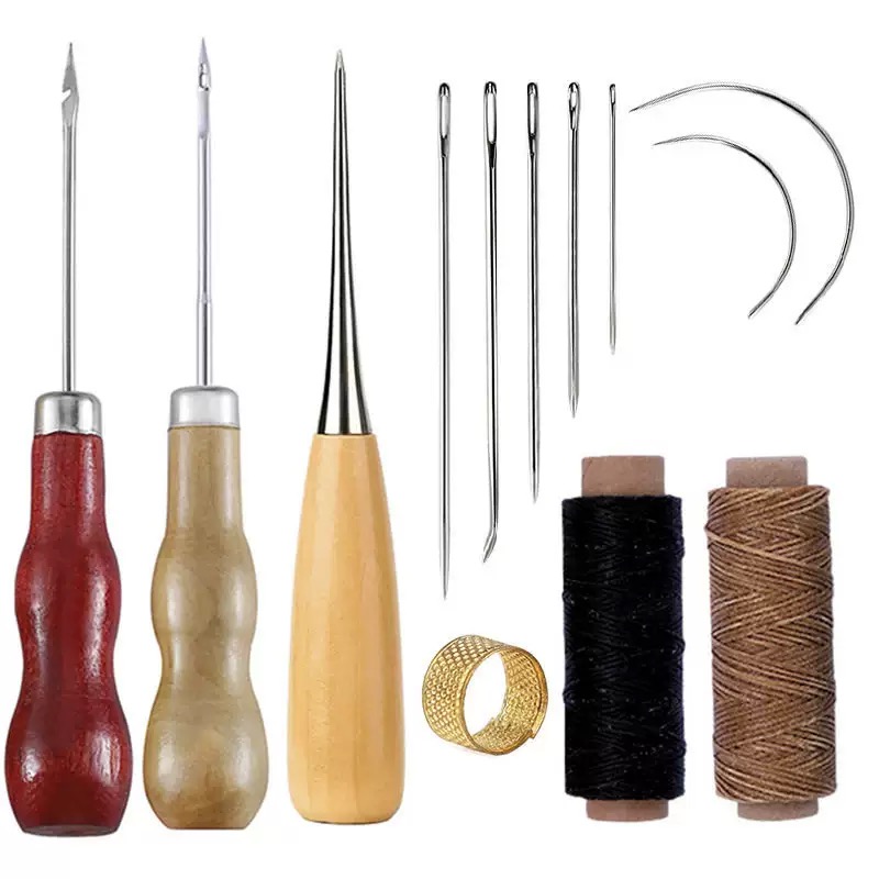 13 Pcs Leather Sewing Set Hand - Leatherwork Needles ulasan dan harga