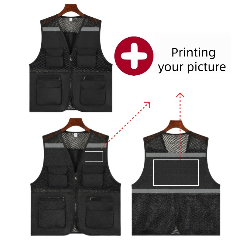 Summer Thin Mesh Vest Outdoor  - Leather Work Vest ulasan dan harga