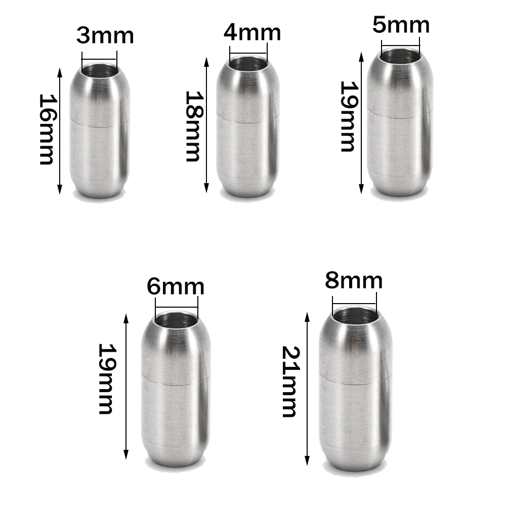2pcs Stainless Steel Magnetic  - Leatherwork Diy ulasan dan harga