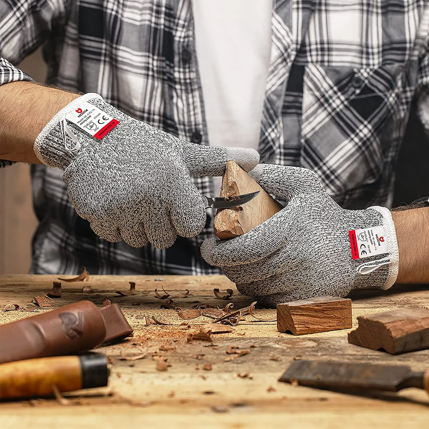 Cut Resistant Gloves Level 5 w - Leveling Leatherworking ulasan dan harga