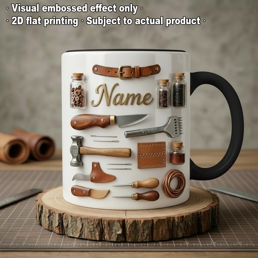 Custom Engraved Name Text Patt - Leatherworker Name ulasan dan harga