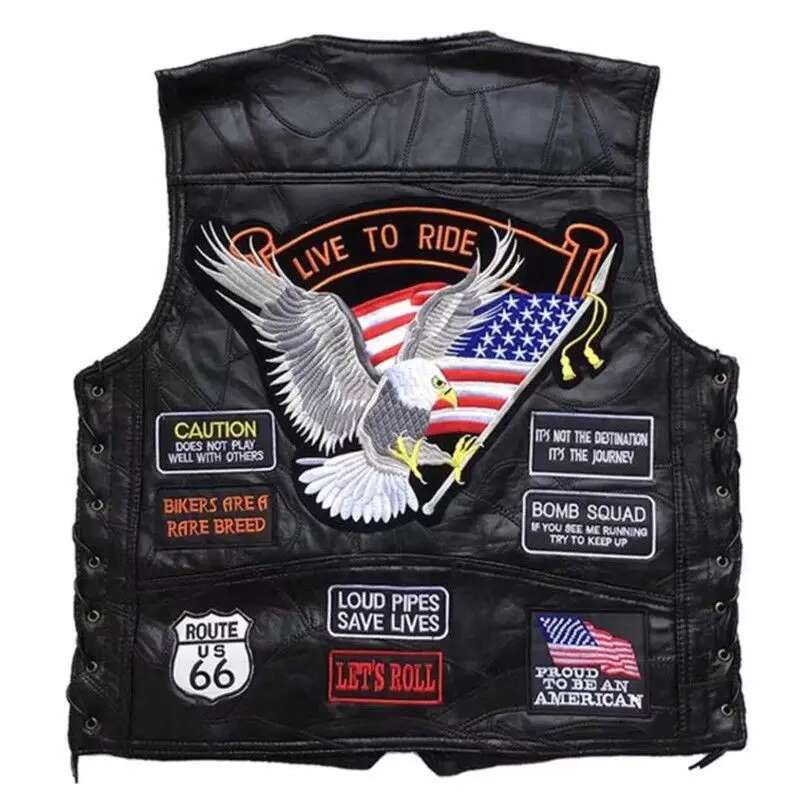 Motorcycle Style American Clas - Leather Work Vest ulasan dan harga