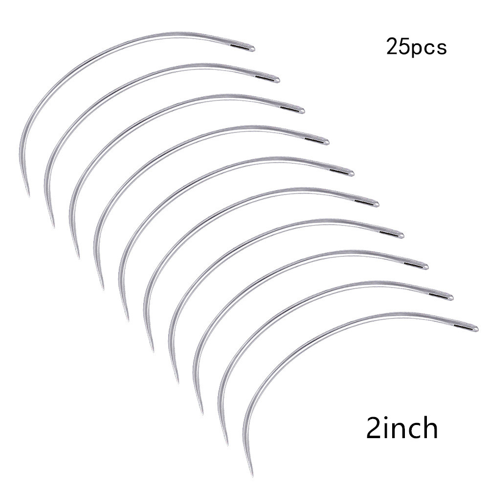 25Pcs C Type Curved Handmade L - Leatherwork Needles ulasan dan harga