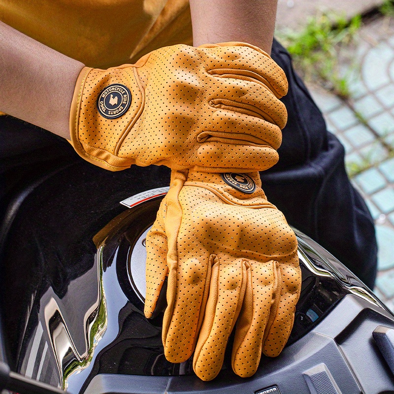 Motorcycle Gloves Windproof an - Leather Work Winter Gloves ulasan dan harga
