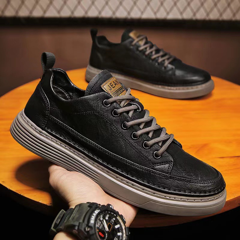 Casual leather shoes 2025 Spri - Leveling Leatherworking ulasan dan harga