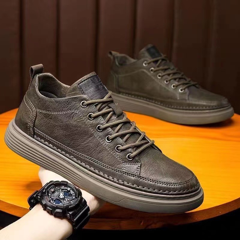 Casual leather shoes 2025 Spri - Leveling Leatherworking ulasan dan harga