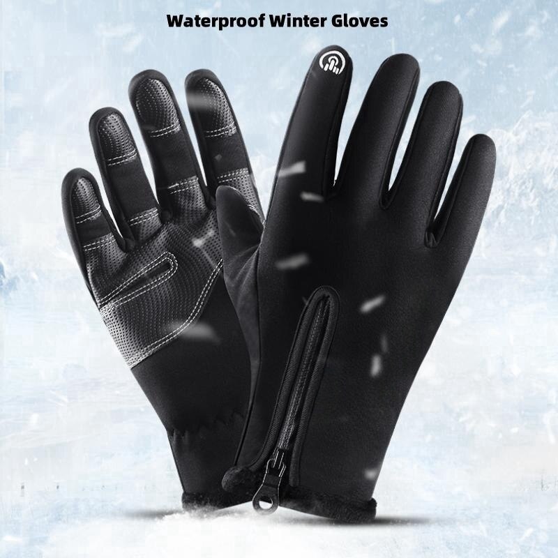 Winter Warm Gloves Men Women T - Leather Work Winter Gloves ulasan dan harga