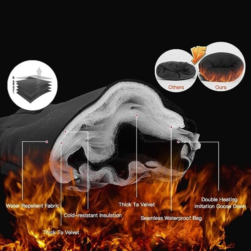 Winter Warm Gloves Men Women T - Leather Work Winter Gloves ulasan dan harga