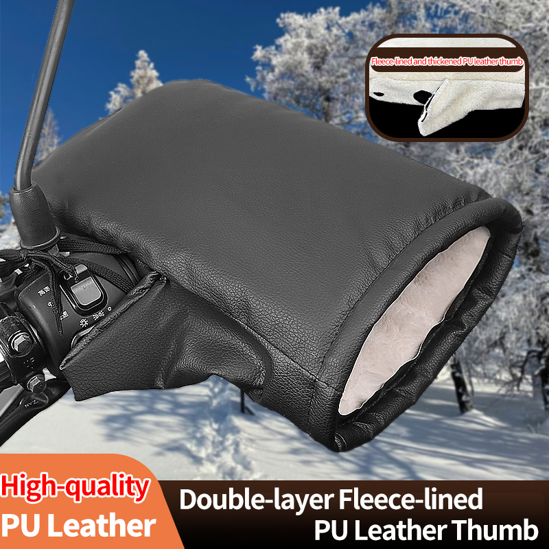 2PCS Winter Electric Bike Glov - Leather Work Winter Gloves ulasan dan harga