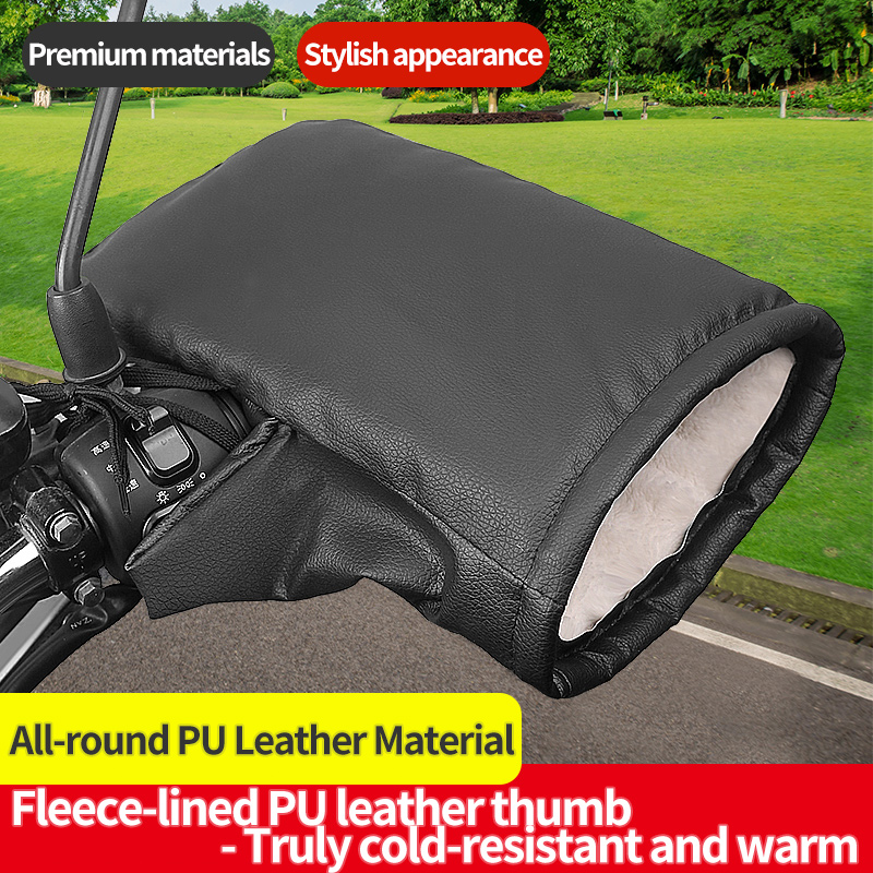 2PCS Winter Electric Bike Glov - Leather Work Winter Gloves ulasan dan harga