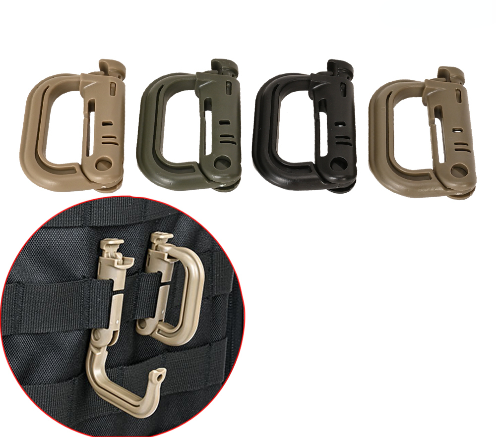 2Pcs MOLLE Carabiner Tactical  - Snap Fastener Setter ulasan dan harga