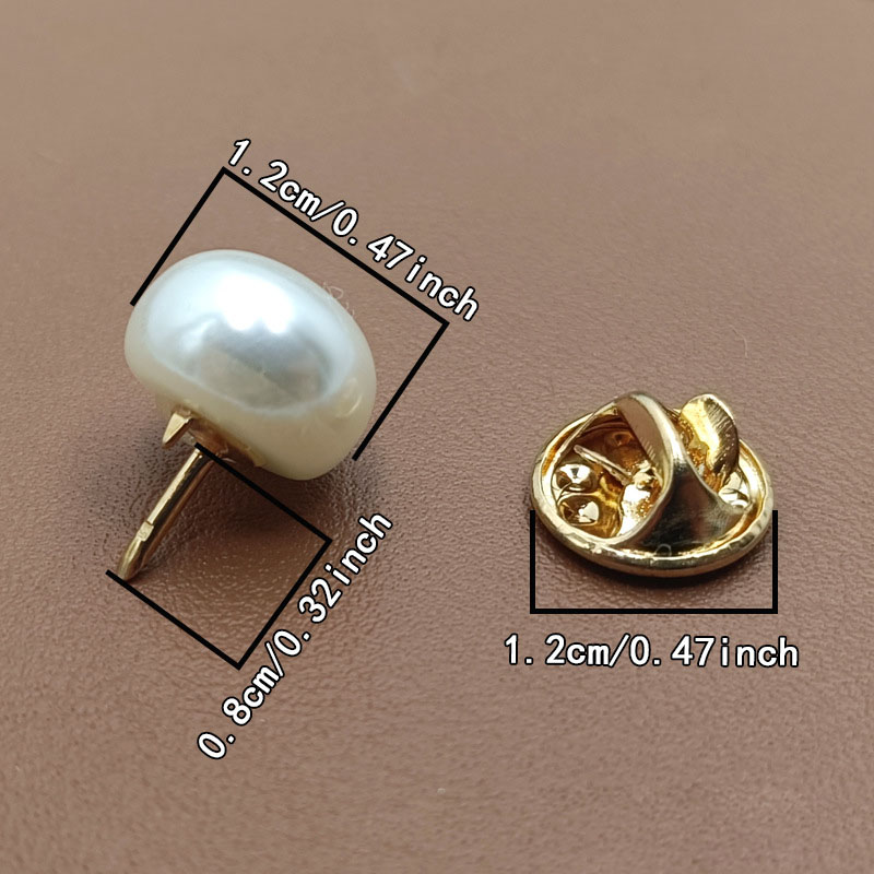 6PCS Imitation Pearl Anti-Slip - Snap Fastener Setter ulasan dan harga