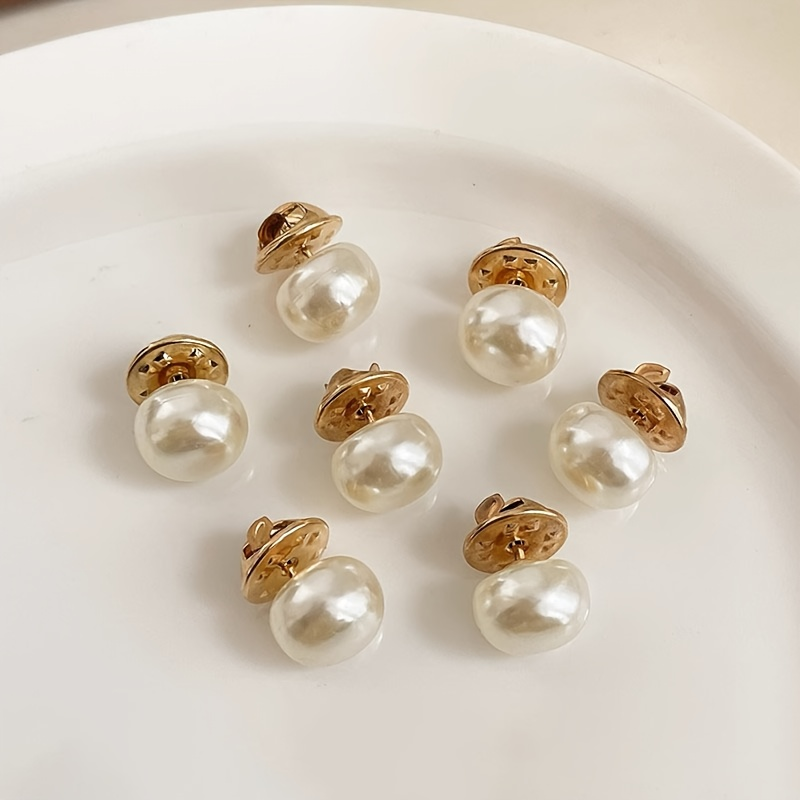 6PCS Imitation Pearl Anti-Slip - Snap Fastener Setter ulasan dan harga