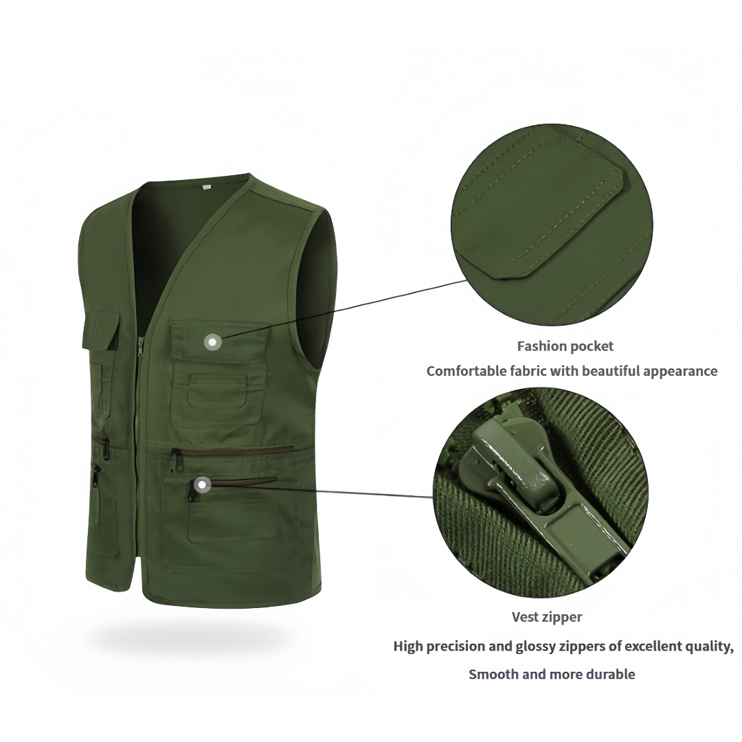 Printing Logo Lightweight Brea - Leather Work Vest ulasan dan harga