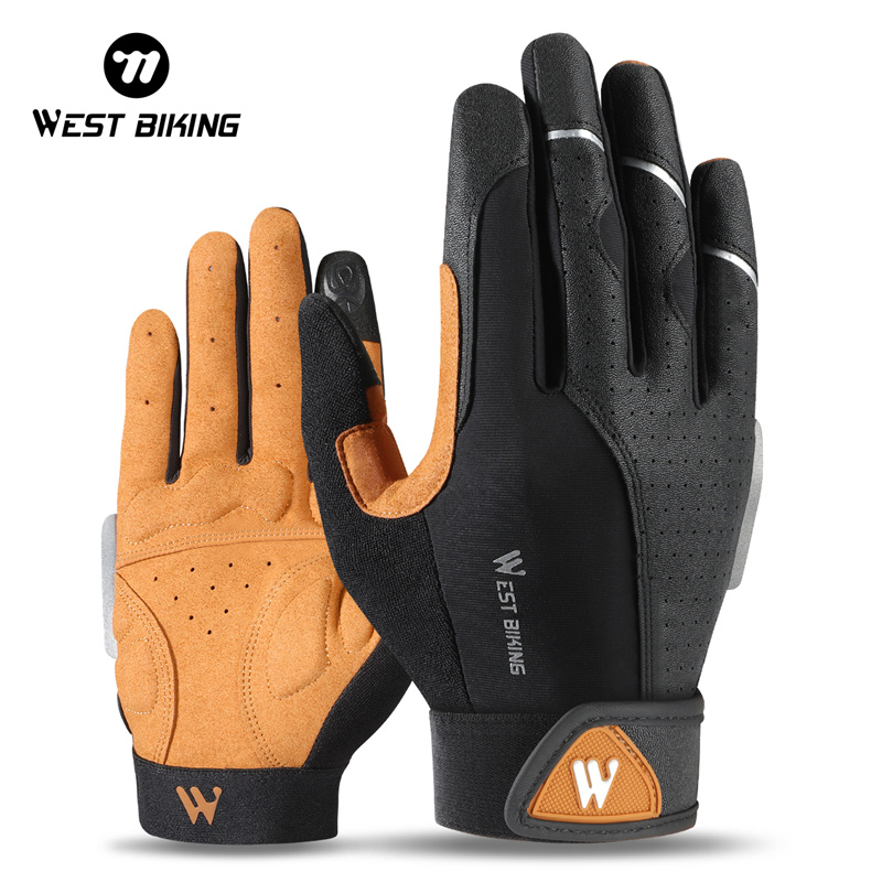 WEST BIKING Autumn Winter Men' - Leather Work Winter Gloves ulasan dan harga
